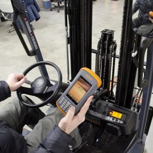 Juniper Systems Archer 3 on Fork Lift